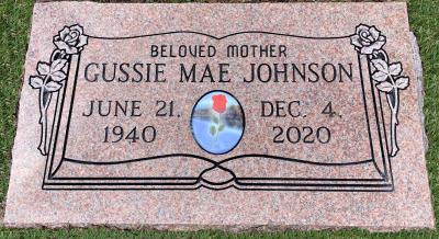 individual morning rose granite headstone with bible panel and portrait